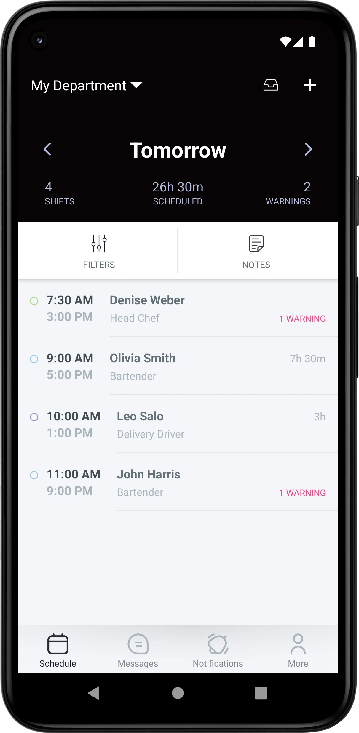 Workforce Management screenshot