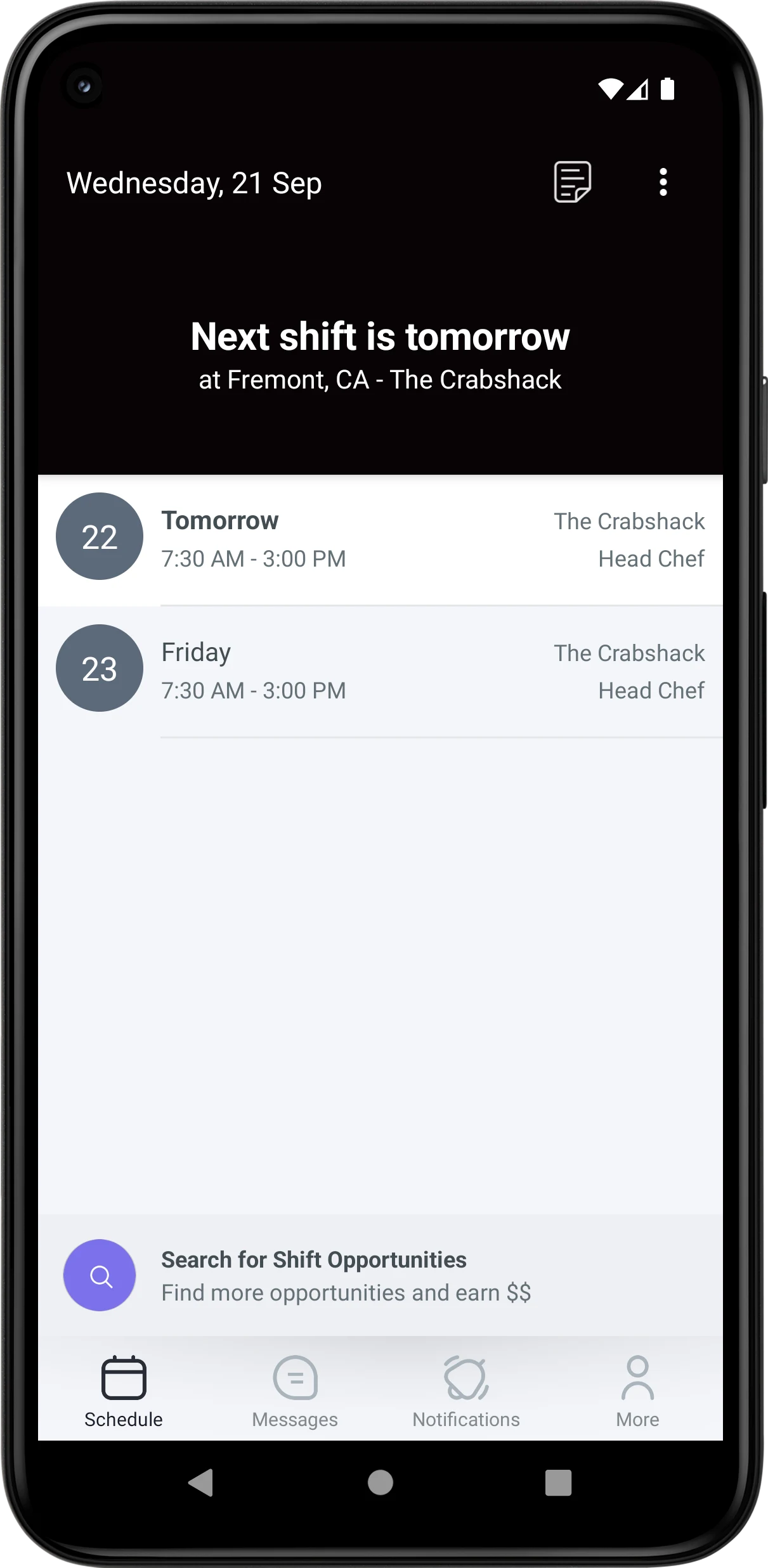 Workforce Management screenshot